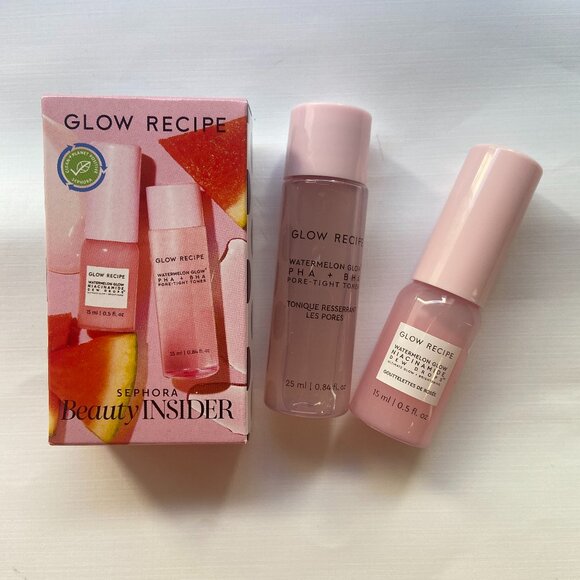 NEW Glow Recipe Watermelon Niacinamide Serum PHA BHA Toner Birthday Gift - Picture 1 of 3